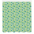thumbnail image 3 of Ambesonne Birds Shower Curtain, Pears with Small Sparrows, 69"Wx84"L, Green Pale Blue, 3 of 5
