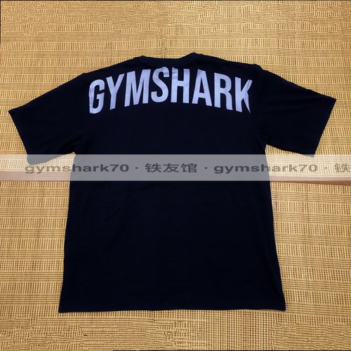 GYMSHARK POWER Letra Grande Manga Corta Hombres Y Mujeres INS TREND PRINT ATHLEISURE Camiseta Confort Suelta