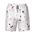 thumbnail image 4 of Lsque Mens Swim Trunks Cute Poodle Dog Pattern - Bathing Suit Compression Liner - Beach Swim Shorts Swimwear - (S-3XL) - Stretch Quick Dry -Large, 4 of 9