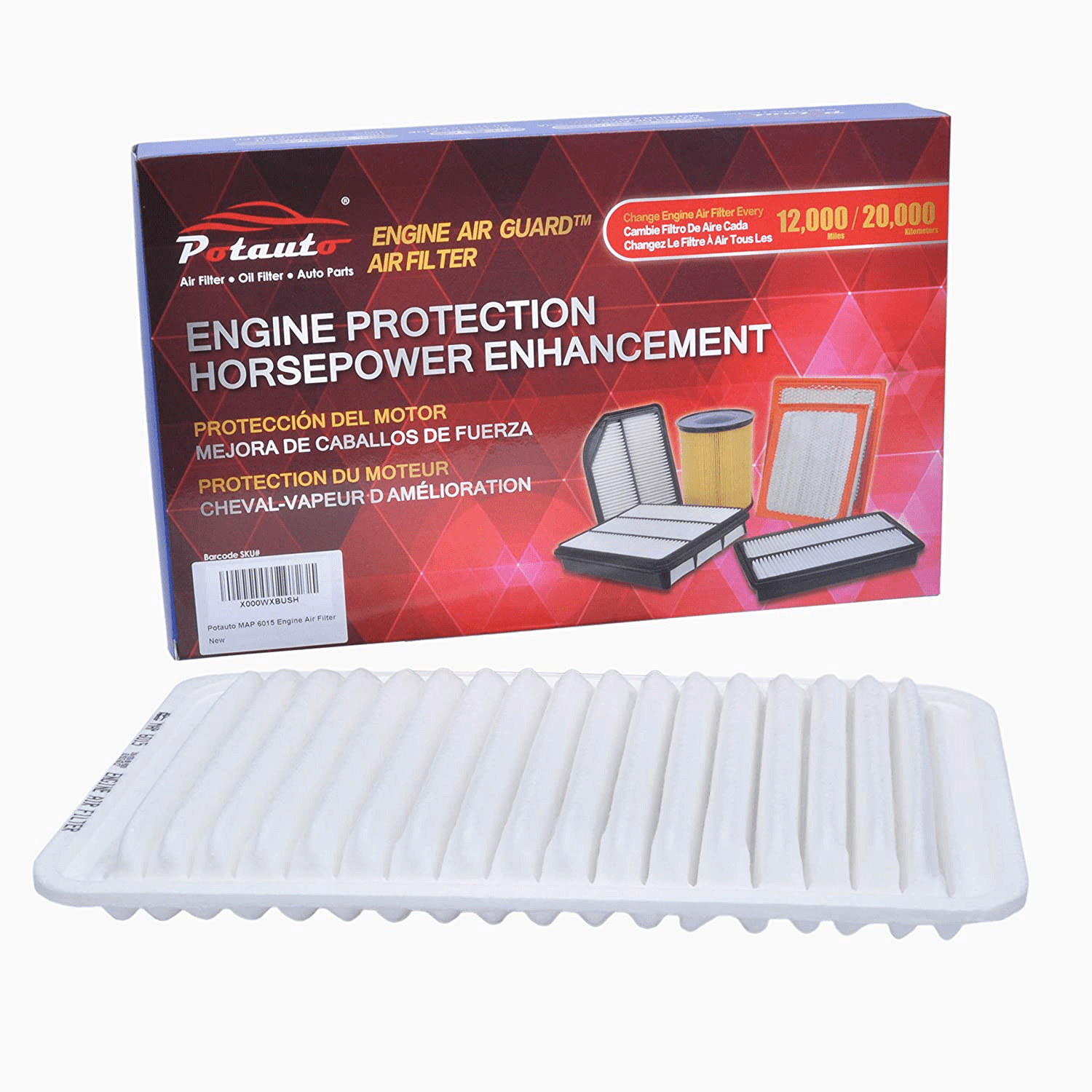 CA9360 RX330 Highlander Camry Solara Engine Air Guard Filter Replacement for LEXUS RX350 ES300 Sienna ES330 POTAUTO MAP 6015 TOYOTA CA9360 RX330 Highlander Camry Solara Engine Air Guard Filter Replacement for LEXUS RX350 ES300 Sienna ES330 POTAUTO MAP 6015 TOYOTA