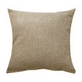 thumbnail image 2 of Throw Pillow Covers 18x18 Inch, Rustic Linen Decorative Square Pillowcases, Farmhouse Holiday Cushion Covers for Couch Sofa Living Room Bedroom Outdoor Home Decor, 2 of 3