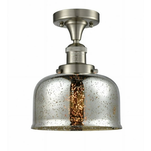 Innovations Lighting - Bell Cage - 1 Light Semi-Flush Mount In Industrial