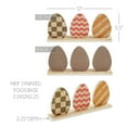 thumbnail image 4 of VHC Brands Bunny Hop MDF 3 Painted Eggs w/Base 5.5x12, Easter Decorations, Home and Table Decor, Spring and Easter Figurines, 4 of 4