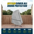 thumbnail image 2 of Patio Hanging Egg Chair Cover Double Seat , 600D Heavy Duty Waterproof Outdoor Double Seat Wicker Swing Egg Chair with Stand Protector Fits up to 91L x 80W Inch, 2 of 6