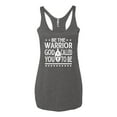thumbnail image 2 of Wild Bobby Be The Warrior God Called You To Be Inspirational/Christian Women Tri-Blend Racerback Tank Top, Premium Heather, X-Large, 2 of 5