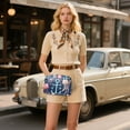 thumbnail image 6 of FORMRS Women Crossbody Purse with Chain Strap Vegan Leather Shoulder Handbag, Blue Anchor, 6 of 7