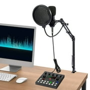 Studio Recording Kit Microphone Set Music Podcast Equipment Mixer Condenser Home