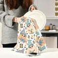 thumbnail image 6 of Dreamtimes Cute Christmas Gnomes Kitchen Dish Towels 6 Piece,Absorbent Soft Dishcloths Towels Reusable Hand Towels Quick Drying Cleaning Cloth, Tea Towels,18" x 28", 6 of 7