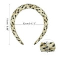 thumbnail image 4 of 1 Pc Elegant Foam Raffia Straw Headband for Women for Girls 5.91"x1.18" Black, 4 of 6