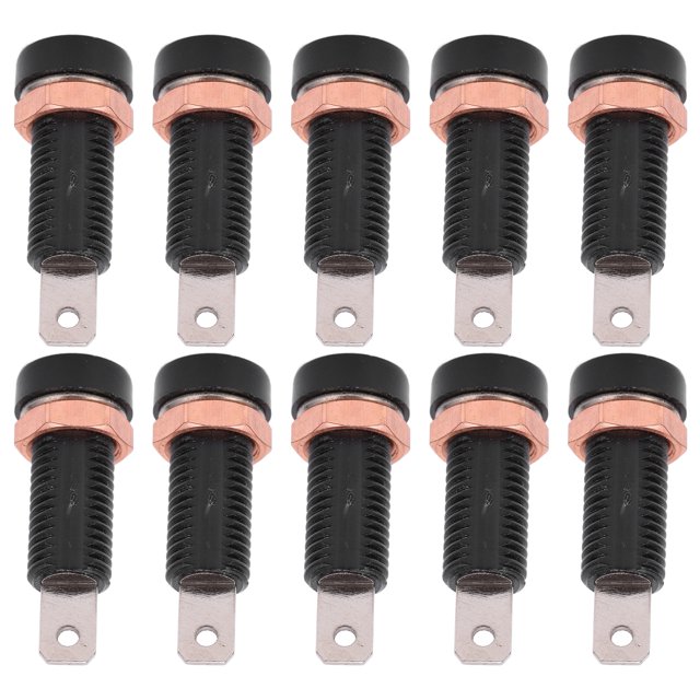Banana Jack Socket, Wear Prood Rugged Electrical Conductivity Binding Post 4mm Insulation Resistance For Electronic Instrument Black
