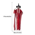 thumbnail image 4 of Wweixi Décoration Extérieure Halloween Rouge Squelettes Durables avec Mouvements Réglables Décorations Fabriquées, 4 of 6