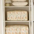 thumbnail image 6 of RKZDSR 110L Large Non-Woven Storage Tote Bags for Clothes & Bedding, Foldable Fabric Storage Organizer with Zipper & Reinforced Handles for Closet, Moving, Dorm & Home Storage, 6 of 7