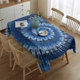thumbnail image 2 of Colorful Tie Dye Pattern Rectangle Tablecloth 60"x84",Waterproof Polyester Rectangle Table Cloth, Wipeable Spillproof Polyester Tablecloth for Dining, Camping, Indoor and Outdoor, 2 of 5