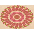 thumbnail image 1 of Ahgly Company Tapis Rectangulaire Lavable en Machine Rouge Pamplemousse Transitionnel, 5 Pieds x 8 Pieds, 1 of 7