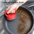 thumbnail image 2 of Chainmail Scrubber Cleaning Brush Stainless Steel Dense Mesh Scraper Dish Cleaner with Anti-slip Silicone Handle Metal for Cookware, Kitchen Accessory, 2 of 7