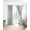 Aque, variant on Aqua White Blackout Curtains 45 Inches Long for Bedroom, Abstract Grey Chrysanthemum Flower Floral Thermal Insulated Room Darkening Black Out Window Curtain Panels Grommet Drapes for Living Room
