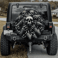 thumbnail image 2 of Lotusprinthandmade Horror Skull Spare Tire Cover With Backup Camera Hole 6 Sizes (29 in.), skull design tire cover, skull car tire wrap, 2 of 6