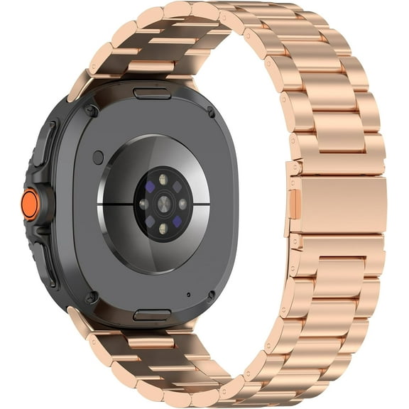 REQO Metal Strap Compatible with Samsung Galaxy Watch 8 Classic Band, Adjustable Casual Sporty Solid Stainless Steel Replacement Wristband for Samsung Galaxy Watch8 Classic Accessories