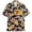 Khaki, variant on Beach Shirts for Men Summer Printed Short Sleeve Button Down Top Comfortable Holiday Soft Lightweight Mens Casual Shirts