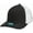 Black/White, variant on Lone Rock Clothing Mid Profile Trucker Hat with Soft Mesh
