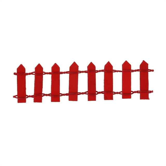 Wood Fence P Alisade Miniature Garden Home Decoration Mini DIY Craft Micro