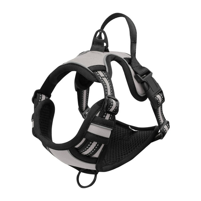 Padded Dog Harness Dog Chest Strap, Adjustable Soft Padded Dog Vest, Easy Walking Reflective Pet Vest for Medium Dogs