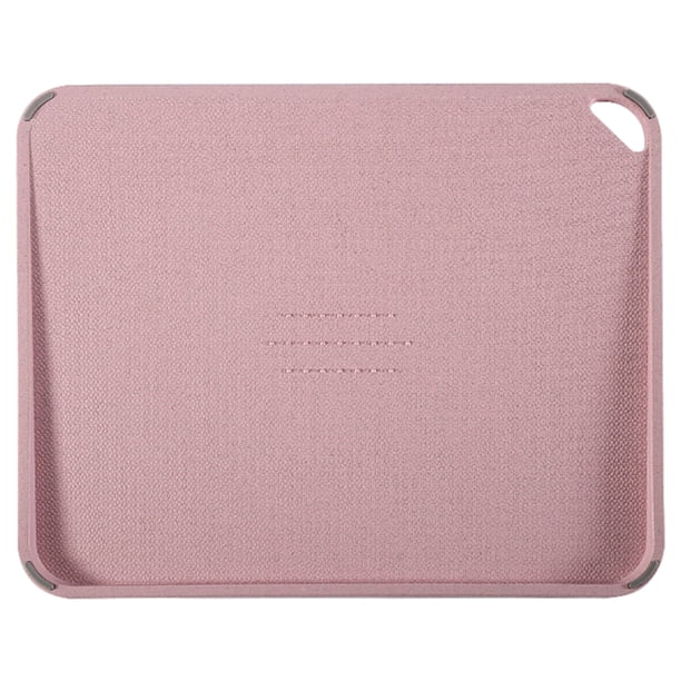 Monstrate Tabla de cortar con pajitas de trigo de calidad alimentaria, fácil almacenamiento y exquisito gel de sílice artesanal que no se Cocina y Comedor Rosa