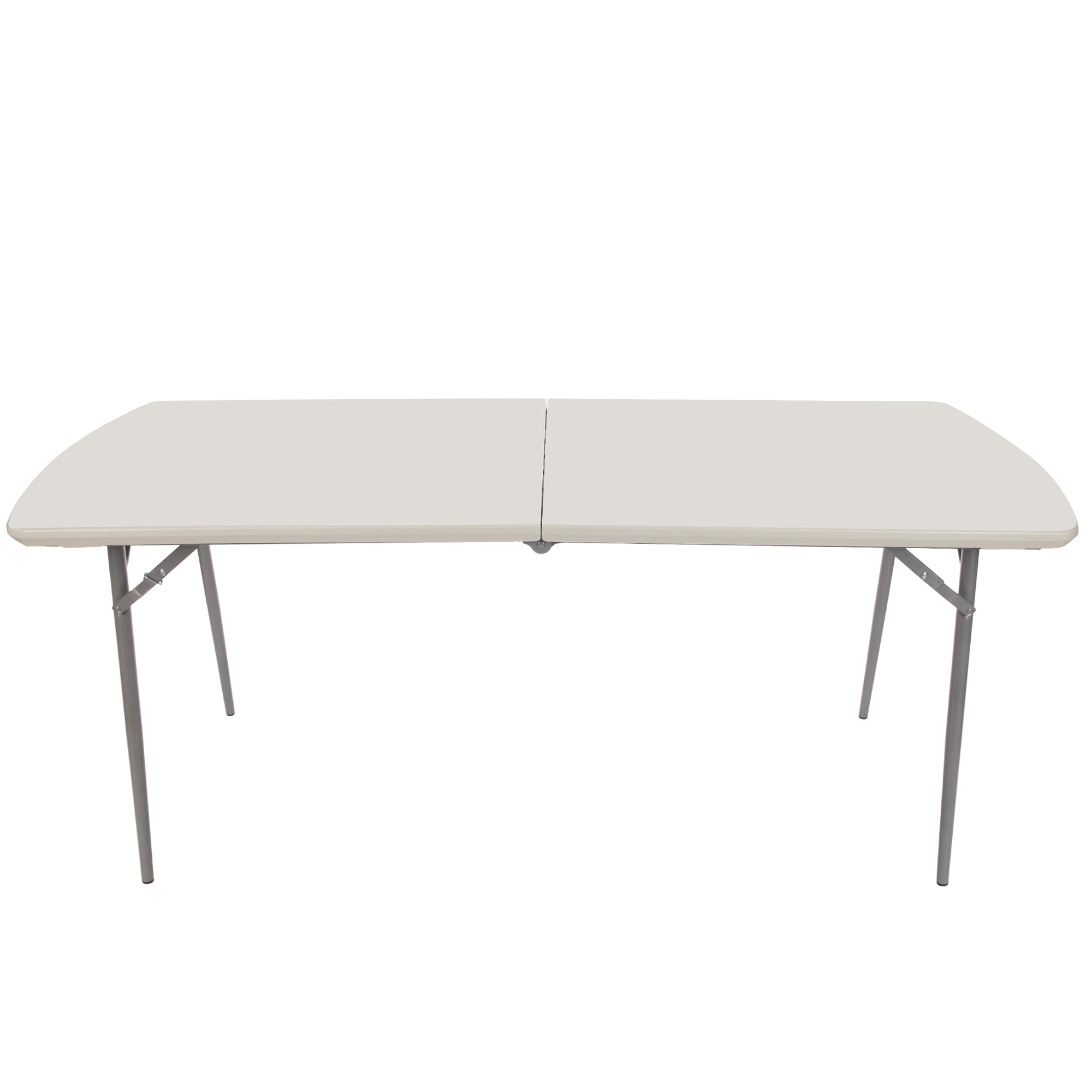 Hampden Furnishings Baldwin Collection 30" x 72" Fold-in-Half Banquet Table, Grey