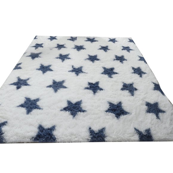 CSChome Tie Dye Rug Tie-Dye Area Rug Modern Star Soft Fluffy Non-slip Living Room Bedroom Shaggy Carpet