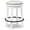 White/Black, variant on Signature Design by Ashley Casual Valebeck Counter Height Stool, White/Black
