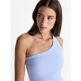 thumbnail image 5 of Avia Women's One Shoulder Ribbed Tank Top, Sizes XS-XXXL, 5 of 6