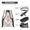 thumbnail image 4 of Rateoe Geometric Spots Pattern Durable Student Backpack Laptop Bag- Ergonomic Design, Waterproof Twill Fabric - Ideal for School, Travel, and Outdoor Activities, 4 of 6