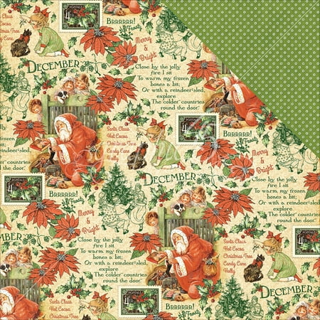 Children's Hour Double-Sided Cardstock 12"X12"-December Montage