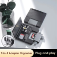 thumbnail image 2 of 7 in 1 Multifunctional Card Reader Storage Box SD Card Case OTG Adapter USB2.0 Type-C Adapter Card Storage Box,1 * Card box,Black, 2 of 6