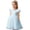 Sky Blue, variant on Girls' Dresses Girls Sleeveless V-Neck Bowknot Festive Princess Flower Girl Dress Wedding Elegant Dress for Girls 3-9 Years (Beige,3-4 Years)
