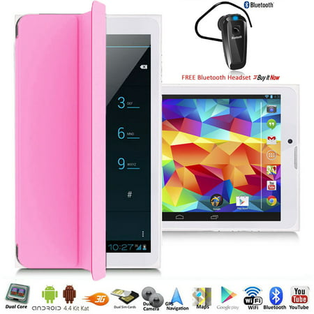 Indigi® 7.0inch Unlocked 3G 2-in-1 SmartPhone & TabletPC Android 4.4 w/ Built-in Smart Cover + Bluetooth