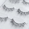 thumbnail image 4 of Pestañas de visón 3D, banda Invisible, pestañas postizas de visón negro Natural, tira completa, cilios postizos reutilizables, novedad, 3 pares, 4 of 4