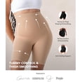 thumbnail image 2 of Wrongduck Women Tummy Control Shaper Shorts High Waisted Seamless Body Shaping Underwear Lightweight Compression Shapewear, 2 of 12