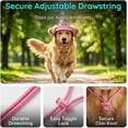 thumbnail image 4 of Dog Baseball Cap with Ear Holes, Adjustable Canvas Sun Hat for Small Medium Dogs, 4 of 7