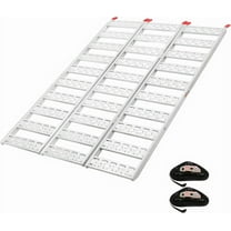 Litake Ramps for Pickup Trucks,Aluminum Loading Ramps 1500lbs Capacity,Tri-Fold Ramp for ATV,Motorcycle,Lawn Mower,Truck Bed,Dirt Bike