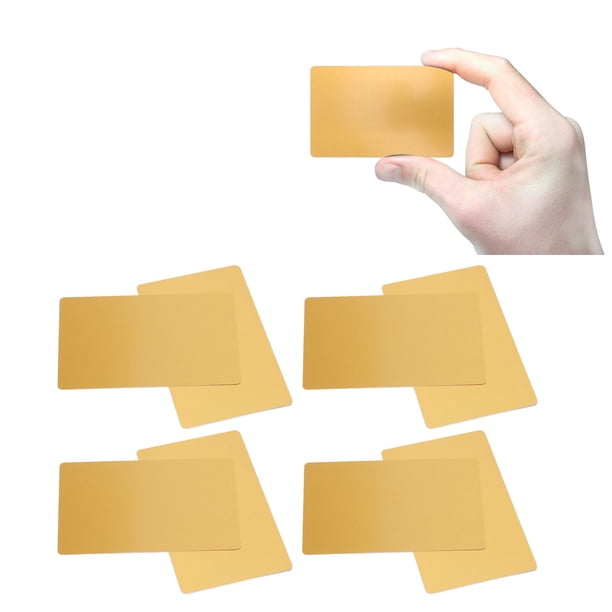 Tarjetas en blanco de aluminio 50 hojas tarjeta de visita de metal calor ANGGREK Otros