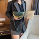 thumbnail image 4 of Bolso de hombro tipo bandolera de PU retro para mujer Bolsos de cintura de pecho con cadena de perlas (verde) Likrtyny Para estrenar, 4 of 8