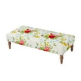 thumbnail image 2 of The Pioneer Woman Vintage Floral Fabric Rectangular Ottoman, White, 2 of 7