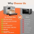 thumbnail image 4 of Kitchen in the Box 32QT Digital Air Fryer Toaster Oven Combo, 21-in-1 Convection Oven with Rotisserie & Dehydrate, Family-Size Countertop Oven with 6 Accessories, 1800W, Silver, 4 of 7