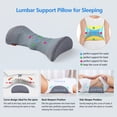 thumbnail image 2 of Almohada de soporte lumbar Cozyhealth calentada para dormir, 2 of 8