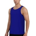 thumbnail image 2 of Fotbe Navy Pattern Men's Quick Dry Workout Tank Top Gym Muscle Tee Fitness Bodybuilding Sleeveless T Shirt Breathable Workout Shirt-, 2 of 9
