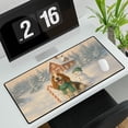 thumbnail image 3 of Hello Winter Vintage Basset Hound Enjoys Snowy Day with Snowman Desk Mat Full Keyboard Mouse Pad Bassets Dog Breed Lovers Gifts Idea Large Mousepad - 12019, 3 of 5