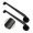 BLK Knurled-24 inch - 1.25 inch Dia, variant on Handicap Grab Bars Wave Shaped 2 Pack 24 Inch For Shower 304 Stainless Steel Ada Bathtubs And Showers Safety Handles (polished Chrome)