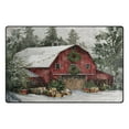 thumbnail image 2 of Non-Slip Area Rug 60"x39" Indoor Washable Floor Mats Carpet Printed for Living Room, Bedroom, Home Decor Old Red Barn, 2 of 7