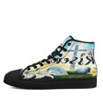 thumbnail image 3 of Easter Christian Cross Resurrection of Jesus He Is Risen High Top Canvas Shoes Sneakers Black Size 11, 3 of 7